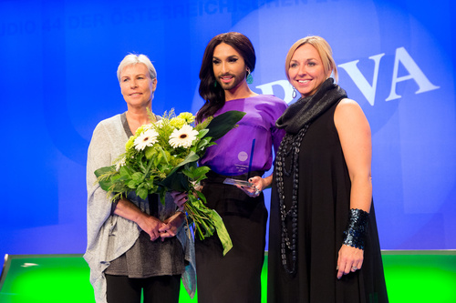 Song-Contest-Siegerin Conchita Wurst wurde vom Public Relations Verband Austria zur 
