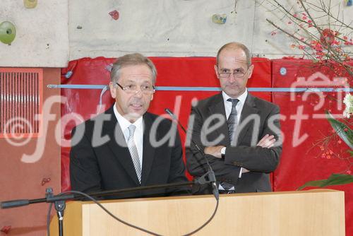 Dr. Ivo Brunner und Dr. Georg Konzett bei der Begrüßung