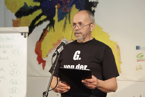 Ein Poetry Slam zum Thema Freiheit markierte den Abschluss der Europäischen Toleranzgespräche 2017 im Kärntner Bergdorf Fresach. Im Bild: Gerhard Pleschberger