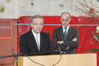 Dr. Ivo Brunner und Dr. Georg Konzett bei der Begrüßung