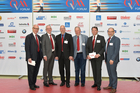 Das 11. ÖVM-Forum des Österr. Versicherungsmaklerrings wurde am 11. April 2018 im Linzer Design-Center mit über 600 Teilnehmer/innen eröffnet. Im Bild: Der ÖVM-Vorstand.