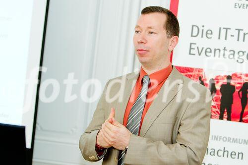 (C) fotodienst.at /Anna Rauchenberger  - Wien, 04.07.2011 – Heute wurde eien neue Studie zur Software und IT-Dienstleistungsbranche im Rahmen eines Pressegesprächs präsentiert. FOTO: Mag. Markus Klemen, Secure Business Austria Research,