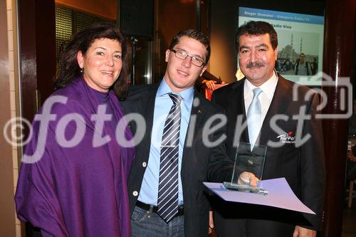 (C) fotodienst/Anna Rauchenberger - Wien, 10.11.2008 - Temmel, Seywald und Partner: Verleihung der Journalistenpreise 2008 für die besten Türkei-Reportagen des Jahres. Beata Havranova, Ivan Janko, Botschaftsrat Dr. Tahsin Yilmaz
