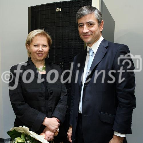 (C) fotodienst/Anna Rauchenberger - Wien, 21.10.2008 -  Eröffnung des Microsoft Innovation Center am Wienerberg. FOTO v.l.: Brigitte Jank (Präsidentin der Wirtschaftskammer Wien), Jean-Philippe Courtois (CEO bei Microsoft EMEA)