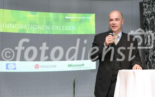 (C) fotodienst/Anna Rauchenberger - Wien, 21.10.2008 -  Eröffnung des Microsoft Innovation Center am Wienerberg. FOTO: Harald Leitenmüller (Mitglied der Geschäftsleitung Microsoft Österreich)