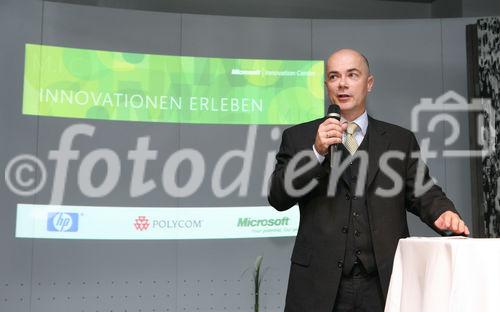 (C) fotodienst/Anna Rauchenberger - Wien, 21.10.2008 -  Eröffnung des Microsoft Innovation Center am Wienerberg. FOTO: Harald Leitenmüller (Mitglied der Geschäftsleitung Microsoft Österreich)