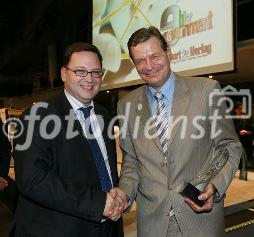 (C) fotodienst/Anna Rauchenberger - Wien, 16.10.2008 -  Der 'ebiz egovernment award 2008' zeigt die Möglichkeiten von Informationstechnologie (IT) bei der Neugestaltung von Geschäftsprozessen auf und stellt den Wandel des Wirtschaftens dar, der durch die Digitalisierung eintritt. 