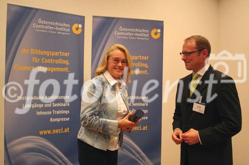 Controller-Diplome im Tagungszentrum des Schloß Schönbrunn überreicht von Mag. Bernd Kadic (ÖCI), 14.10.2008, Sigrid Pichler, copyright: photodienst, Julia Fuchs
