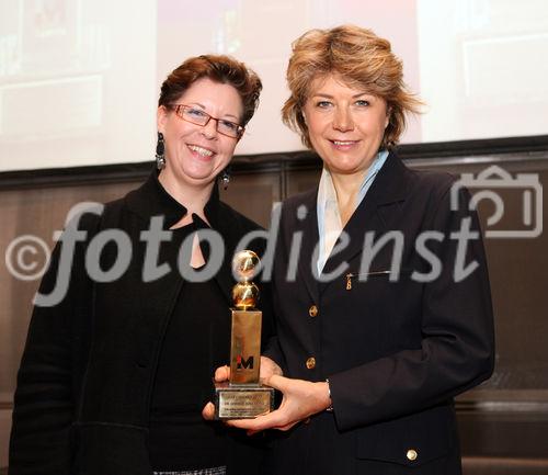 (C) fotodienst/Anna Rauchenberger - Wien, 07.10.2008 - Die I.M.Austria vergibt im Rahmen der access 2008 den IMA-Award 2007, der jedes Jahr eine Persönlichkeit aus Wirtschaft oder Politik für besondere Leistungen in der Österreichischen Messe-, Event- und Kongresswirtschaft auszeichnet. FOTO v.l.:  Christine Marek (Staatsekretärin im Bundesministerium für Wirtschaft und Arbeit), Dr. Gabriele Zuna-Kratky (Direktorin des Technischen Museums Wien)