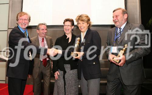 (C) fotodienst/Anna Rauchenberger - Wien, 07.10.2008 - Die I.M.Austria vergibt im Rahmen der access 2008 den IMA-Award 2007, der jedes Jahr eine Persönlichkeit aus Wirtschaft oder Politik für besondere Leistungen in der Österreichischen Messe-, Event- und Kongresswirtschaft auszeichnet. FOTO v.l.:  Leslie P.C. Zech (Vorstandssprecher der I.M. Austria), Christian Mutschlechner (GF Vienna Convention Büro), Christine Marek (Staatsekretärin im Bundesministerium für Wirtschaft und Arbeit), Dr. Gabriele Zuna-Kratky (Direktorin des Technischen Museums Wien), Dir. Georg Lamp (Congress und Messe Innsbruck GmbH)