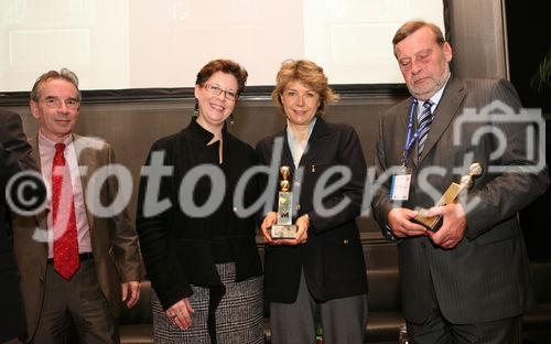 (C) fotodienst/Anna Rauchenberger - Wien, 07.10.2008 - Die I.M.Austria vergibt im Rahmen der access 2008 den IMA-Award 2007, der jedes Jahr eine Persönlichkeit aus Wirtschaft oder Politik für besondere Leistungen in der Österreichischen Messe-, Event- und Kongresswirtschaft auszeichnet. FOTO v.l.: Christian Mutschlechner (GF Vienna Convention Büro), Christine Marek (Staatsekretärin im Bundesministerium für Wirtschaft und Arbeit), Dr. Gabriele Zuna-Kratky (Direktorin des Technischen Museums Wien), Dir. Georg Lamp (Congress und Messe Innsbruck GmbH)