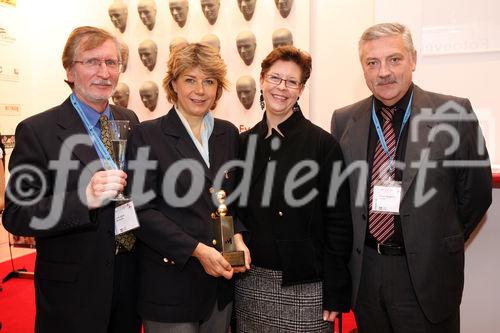 (C) fotodienst/Anna Rauchenberger - Wien, 07.10.2008 - Die I.M.Austria vergibt im Rahmen der access 2008 den IMA-Award 2007, der jedes Jahr eine Persönlichkeit aus Wirtschaft oder Politik für besondere Leistungen in der Österreichischen Messe-, Event- und Kongresswirtschaft auszeichnet. FOTO v.l.:  Leslie P.C. Zech (Vorstandssprecher der I.M. Austria), Dr. Gabriele Zuna-Kratky (Direktorin des Technischen Museums Wien), Christine Marek (Staatsekretärin im Bundesministerium für Wirtschaft und Arbeit), Dir. Georg Lamp (Geschäftsführer der Congress- und Messe GmbH), Rudolf Angermayr (Expoxx)