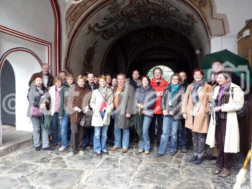 Sightseeing nach der Eröffnung des neuen TPA Horwath Standortes Sofia. Im Bild: TPA Horwath Partner und Geschäftsführer im größten und berühmtesten Kloster Bulgariens, dem Rila Kloster.