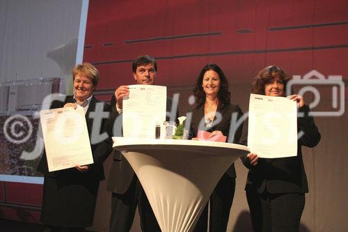 ÖBB, Railjet Rollout, 15.9.2008, Gabriele Lutter ÖBB, Peter Klugar ÖBB, Brigitte Ederer Siemens AG