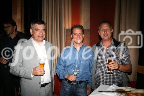 Am Foto v.l.n.r.: Erich Falkensteiner, Mario Mak und Herbert Kusternigg von Michela & Partner in Klagenfurt.