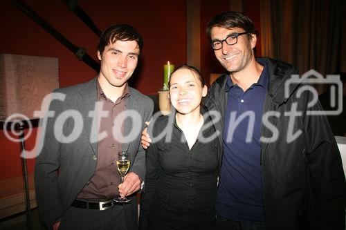 Am Foto v.l.n.r.: Wolfgang Achammer (Projektmangagement), Sabrina Pinkes (Innenarchitektin) und Architekt Bruno Franchi.