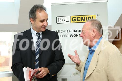 (C) fotodienst/Anna Rauchenberger - Wien, 11.9.2008 - BAUgenial: Bauen muss leistbar bleiben! FOTO v.l.:  Ing Peter Leditznig (Sprecher von BAUgenial)