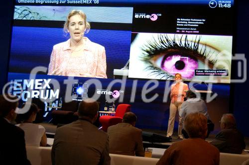 EMEX-Messeleiterin Ewa Ming sagte an der heutigen (26.8.) Eröffnungsrede in Zürich, dass die EMEX sich als Trendscout versteht und die Themen aufzeigt, die für MIC- Branche von Bedeutung sind. Die EMEX wurde klimaneutral organisiert. Auch dies ein Trend, an dem sich mehr und mehr Unternehmen messen lassen müssen.