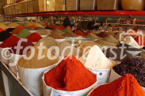 Gewürzhändler in Kayseri. spice-shop and traders in KAyseri