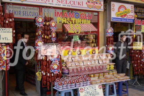 Metzgerei in Kayseri, Zentralanatolien. Butcher in Kayseri, Central-Anatolia