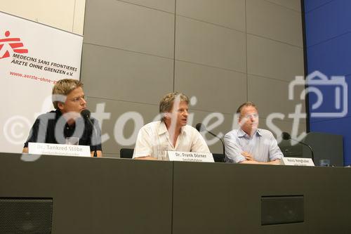 Tankred Stöbe - Vorstandsvorsitzender, Ärzte ohne Grenzen
Dr. Frank Dörner - Geschäftsführer, Ärzte ohne Grenzen
Heinz Henghuber - Finanzleiter, Ärzte ohne Grenzen