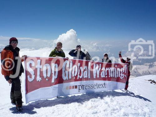 Mitarbeiter der Nachrichtenagentur pressetext haben am 22. Juli den 5.642 m hohen Kaukasus-Gipfel Elbrus bestiegen und die Entwicklung der Region nach der Olympia-Entscheidung für Sotschi untersucht.