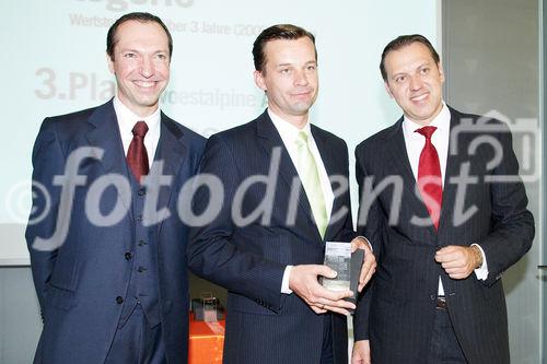 (c) fotodienst/Dan Carabas - Wien 03.07.08 - Shareholder Value Award - FOTO: v.li.: Stephan Klasmann (Chefredakteur Format), Gerd Köhler (Voestalpine AG), Univ. Doz. Dr. Werner Hoffmann (Contrast Management Consulting)