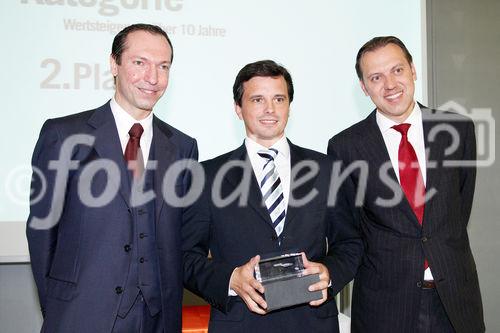 (c) fotodienst/Dan Carabas - Wien 03.07.08 - Shareholder Value Award - FOTO: v.li.: Stephan Klasmann (Chefredakteur Format), Michael Wolfram (Semperit), Univ. Doz. Dr. Werner Hoffmann (Contrast Management Consulting)