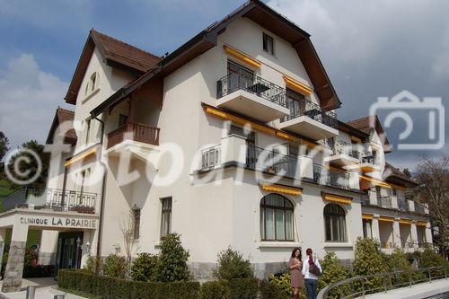 Switzerland, Schweiz, Suisse: Stammhaus, Privat-Klinik, Clinique La Prairie, Genfersee, Lake Geneva, Medizin, luxury medical care center, privat hospital, wellness, fitness, Beauty, tierische Frisch-Zellkur, Dr. Niehans, Armin Mattli,
Park, Montreux-Clarence, 