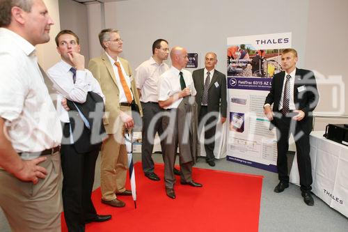 (C) fotodienst/Anna Rauchenberger - Wien, 03.06.2008 - Auf der Hausmesse präsentiert Thales innovative Produkte im Bereich Schiene. Thales ist ein führendes internationales Elektronikunternehmen und Systemhaus mit weltweiten Aktivitäten auf den Märkten Verteidigung, Luft- & Raumfahrt sowie Sicherheit. Thales Österreich hat sich international als Kompetenzzentrum für Eisenbahntechnik einen Namen gemacht.