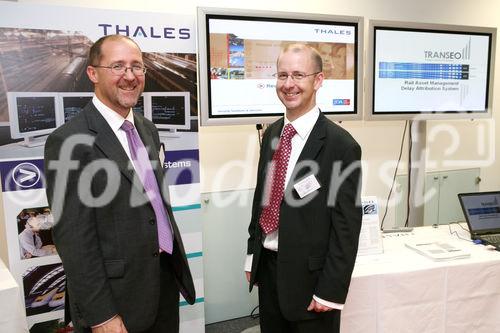 (C) fotodienst/Anna Rauchenberger - Wien, 03.06.2008 - Auf der Hausmesse präsentiert Thales innovative Produkte im Bereich Schiene. Thales ist ein führendes internationales Elektronikunternehmen und Systemhaus mit weltweiten Aktivitäten auf den Märkten Verteidigung, Luft- & Raumfahrt sowie Sicherheit. Thales Österreich hat sich international als Kompetenzzentrum für Eisenbahntechnik einen Namen gemacht.