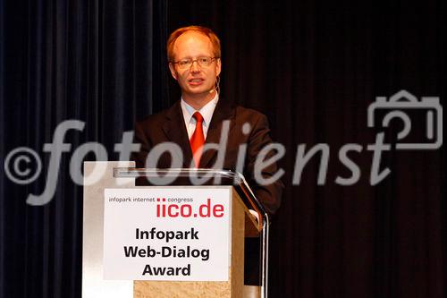 Bernd Völcker, Vorstand Infopark AG auf der Verleihung des 