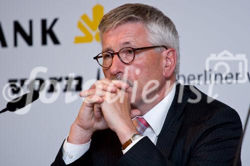 Die Berliner Wirtschaftsgespräche e.V. luden zur Diskussion in die Commerzbank Berlin ein. Foto:  Dr. Thilo Sarrazin (Senator für Finanzen, Berlin). (C)Fotodienst/Jan-Paul Kupser