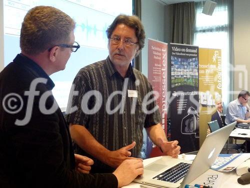 Thilo Baum im Podcast-Interview mit Workshop-Teilnehmer in Luzern.