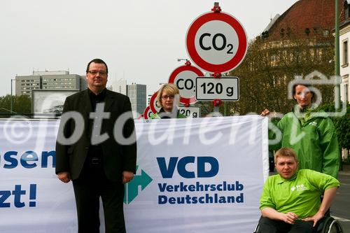 Michael Gehrmann - VCD-Bundesvorsitzender - bei der Aktion des Verkehrsclub Deutschland: 