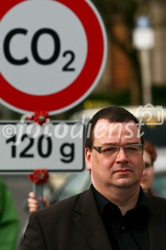 Michael Gehrmann - VCD-Bundesvorsitzender - bei der Aktion des Verkehrsclub Deutschland: 