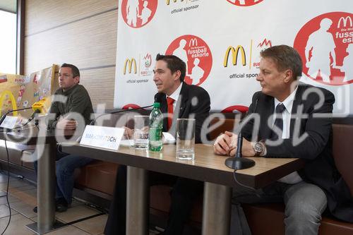 McDonalds Escorte Bundesländer Tour zur Euro 2008 mit Martin Hiden in McDonalds Filale Klagenfurt

Foto: Johannes Puch / Fotodienst
