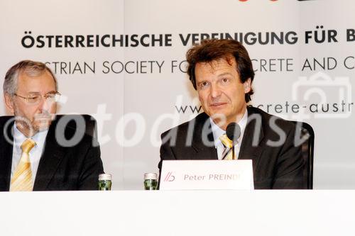 (c) fotodienst/Dan Carabas - Wien 24.04.08 - Österreichische Vereinigung für Beton- und Bautechnik - FOTO v.l.: Rudolf Schicker, Peter Preindl