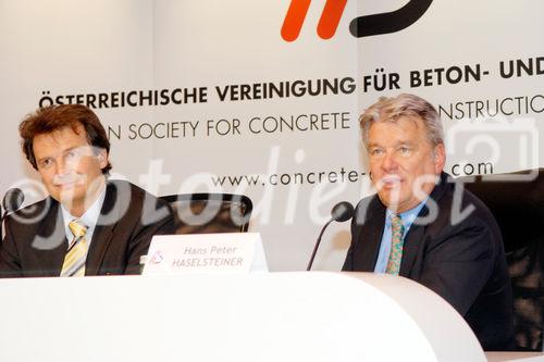 (c) fotodienst/Dan Carabas - Wien 24.04.08 - Österreichische Vereinigung für Beton- und Bautechnik - FOTO v.l.: Peter Preindl, Hans Peter Haselsteiner