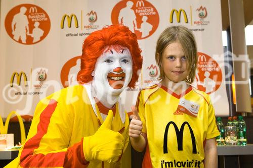 McDonald’s, offizieller Sponsor der Uefa Euro 2008 stellte die Kinder der McDonald’s 