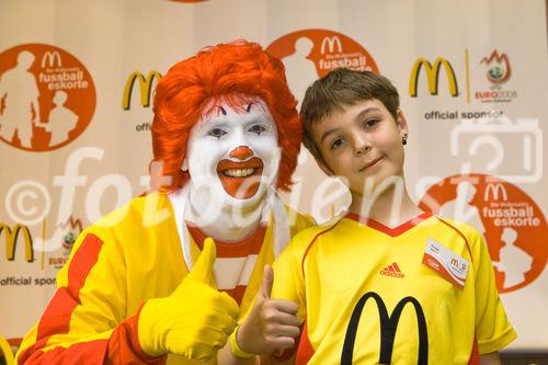 McDonald’s, offizieller Sponsor der Uefa Euro 2008 stellte die Kinder der McDonald’s 