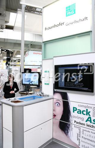 Fraunhofer Gesellschaft auf der Hannover Messe 2008: Gemeinschaftsstand Simulation, Halle 17. (C)Fotodienst/Markus Mirschel