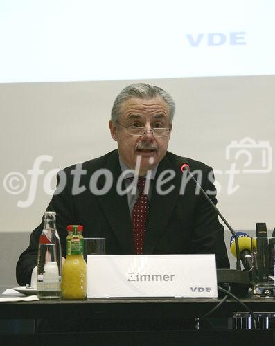 Dr.-Ing. Hans Heinz Zimmer (VDE-Vorstandsvorsitzender, Frankfurt). (C)Fotodienst/Markus Mirschel