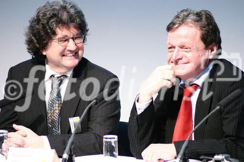 Alfred T. Ritter (Hauptgesellschafter Paradigma und Ritter-Sport) und Dr. Aribert Peters (Vorsitzender Bund der Energieverbraucher). (C)Fotodienst/Markus Mirschel