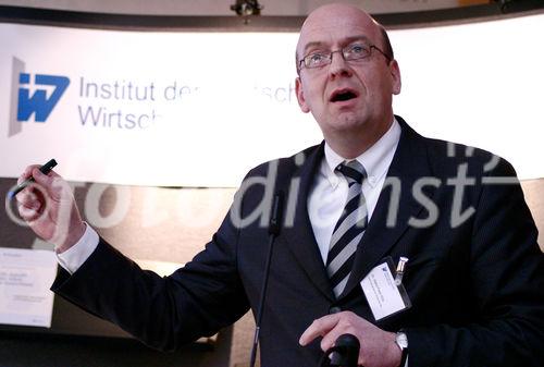 Dr. Hans-Peter Klös (Leiter des Wissenschaftsbereiches Bildungspolitik und Arbeitsmarktpolitik, Institut der deutschen Wirtschaft Köln). (C)Fotodienst/Markus Mirschel