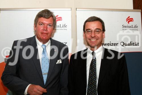 Vl Manfred Behrens CEO Swiss Life in Deutschland,Bruno Pfister (CEO International)Swiss Life Gruppe