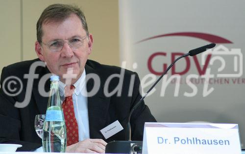 Dr. Robert Pohlhausen (Vorsitzender des GDV-Hauptausschusses Schaden- und Unverallversicherung). (C)Fotodienst/Markus Mirschel