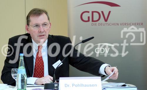 Dr. Robert Pohlhausen (Vorsitzender des GDV-Hauptausschusses Schaden- und Unverallversicherung). (C)Fotodienst/Markus Mirschel