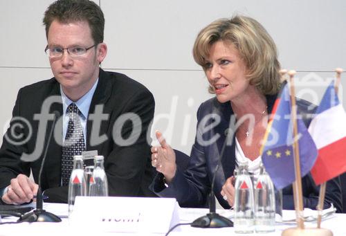 Christian Spahr (BITKOM-Pressesprecher); Dagmar Wöhrl (Parlamentarische Staatssekretärin im Bundeswirtschaftsministerium). (C)Fotodienst Markus Mirschel