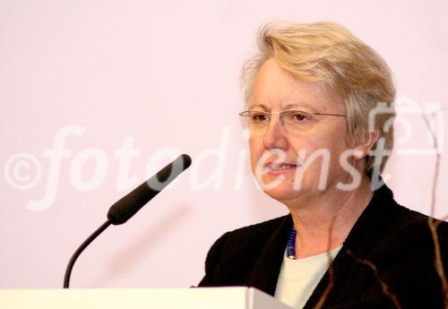 Dr. Annette Schavan (Bundesministerin für Bildung und Forschung). 
(C)Fotodienst/Markus Mirschel